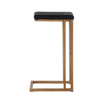 Boone Bar Height Stool - Champagne Gold, Onyx