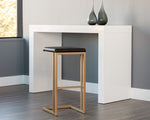 Boone Bar Height Stool - Champagne Gold, Onyx
