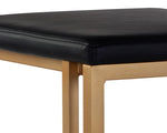 Boone Bar Height Stool - Champagne Gold, Onyx