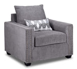 Brooklyn Sofa and Chair- Grey