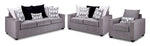 Brooklyn Sofa, Loveseat and Chair Set- Grey