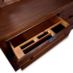 Camila 6 Drawer Dresser - Rustic Brown