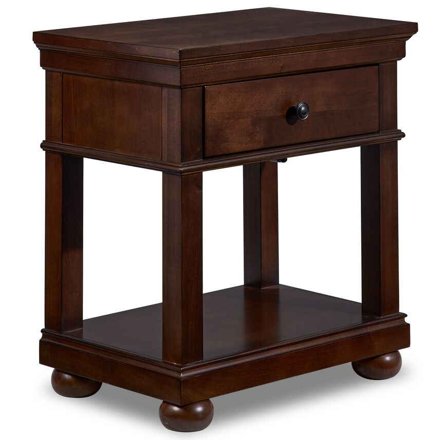 Canterbury 6-Piece Full Bedroom Package - Warm Cherry