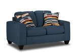 Cindy Sofa, Loveseat and Chair Set-Blue