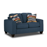 Cindy Sofa and Loveseat Set-Blue