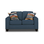 Cindy Sofa and Loveseat Set-Blue