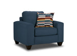 Cindy Sofa and Chair Set-Blue