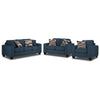 Cindy Sofa, Loveseat and Chair Set-Blue