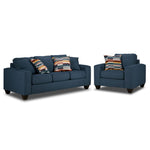 Cindy Sofa and Chair Set-Blue