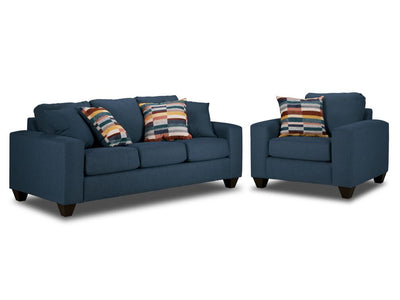 Cindy Sofa and Chair Set-Blue