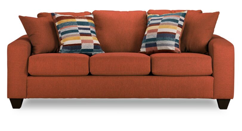 Cindy Sofa and Loveseat Set-Brick