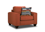 Cindy Sofa, Loveseat and Chair Set-Brick