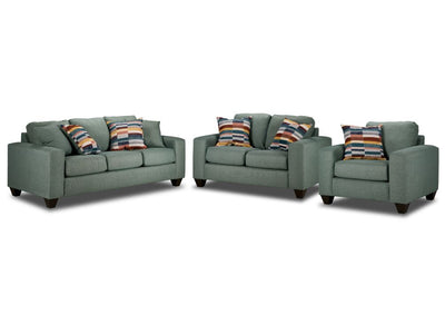 Cindy Sofa, Loveseat and Chair Set-Jade