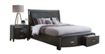 Cinema 6-Piece Queen Storage Bedroom Set - Charcoal