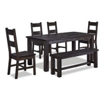 Cottage 6-Piece Dining Set - Grey