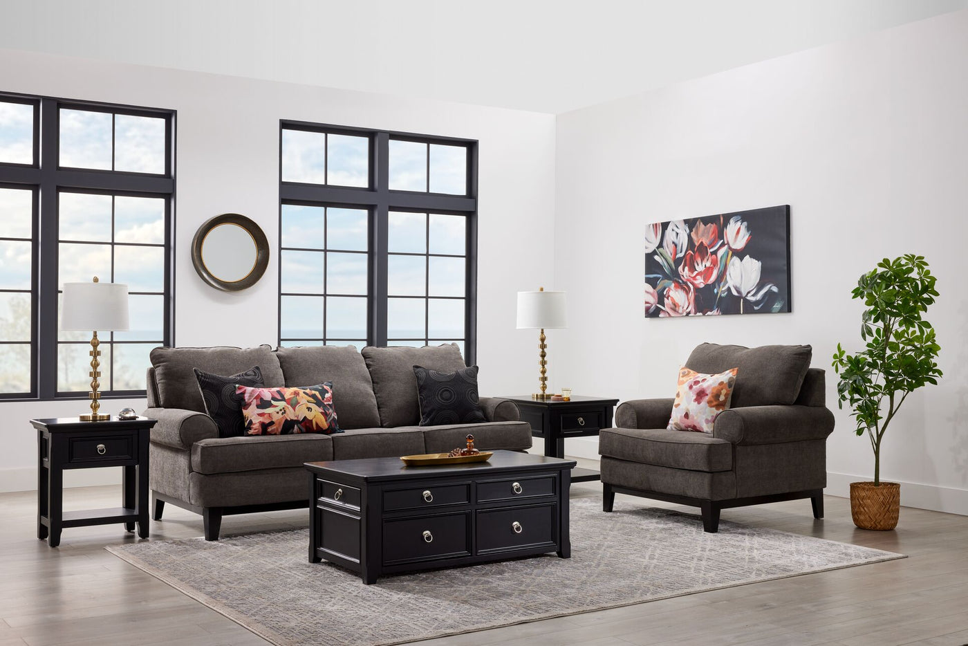 Crizia Sofa - Dark Grey