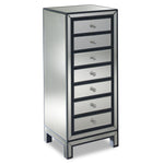 Crystal 7 Drawer Chest - Mirrored Glass