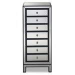 Crystal 7 Drawer Chest - Mirrored Glass