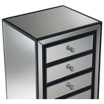 Crystal 7 Drawer Chest - Mirrored Glass