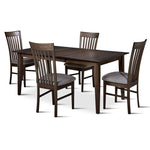 Cypress 5-Piece Dining Set - Graphite