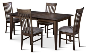 Cypress 5-Piece Dining Set - Graphite