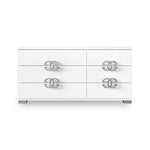 Dafne 6 Drawer Dresser - White Lacquer