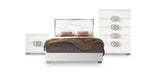 Dafne 5-Piece King Bedroom Package - White Lacquer