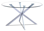 Darron Round Dining Table - Chrome