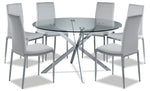 Darron 7-Piece Round Dining Set - White