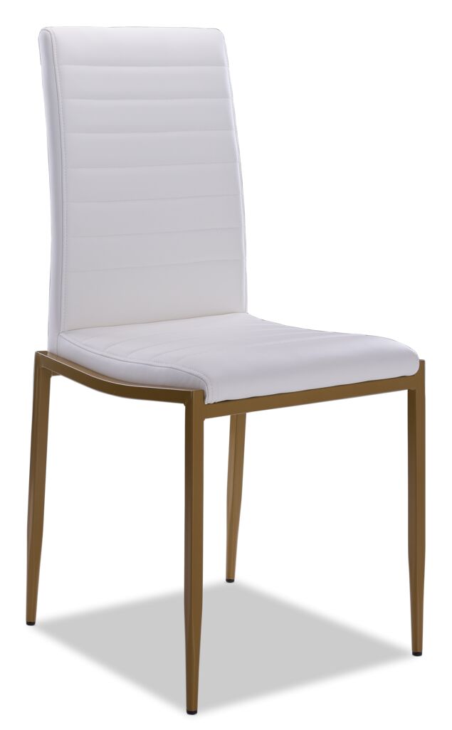 Darron 7-Piece Dining Set - White, Gold