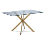 Darron 7-Piece Dining Set - White, Gold