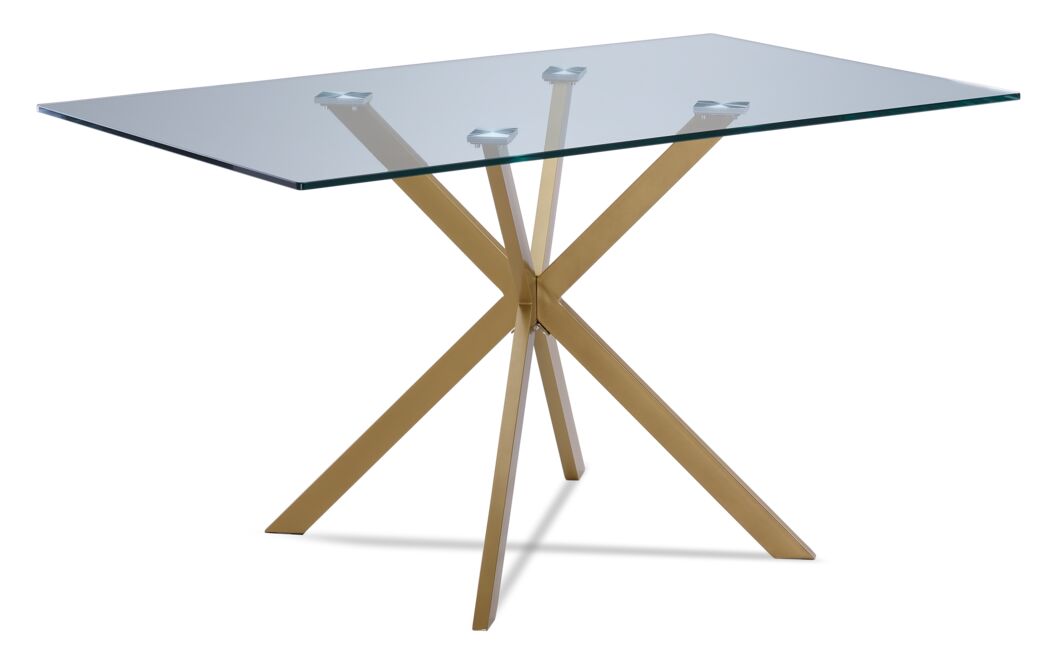 Darron 7-Piece Dining Set - White, Gold