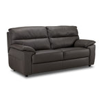 Toscana Leather Sofa and Loveseat Set-Grey