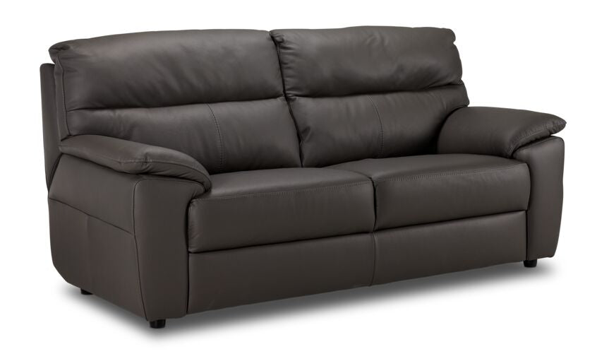 Toscana Leather Sofa, Loveseat and Chair Set-Grey