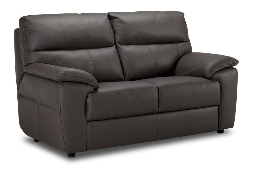 Toscana Leather Sofa, Loveseat and Chair Set-Grey