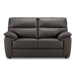 Toscana Leather Loveseat-Grey