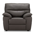 Toscana Leather Chair-Grey