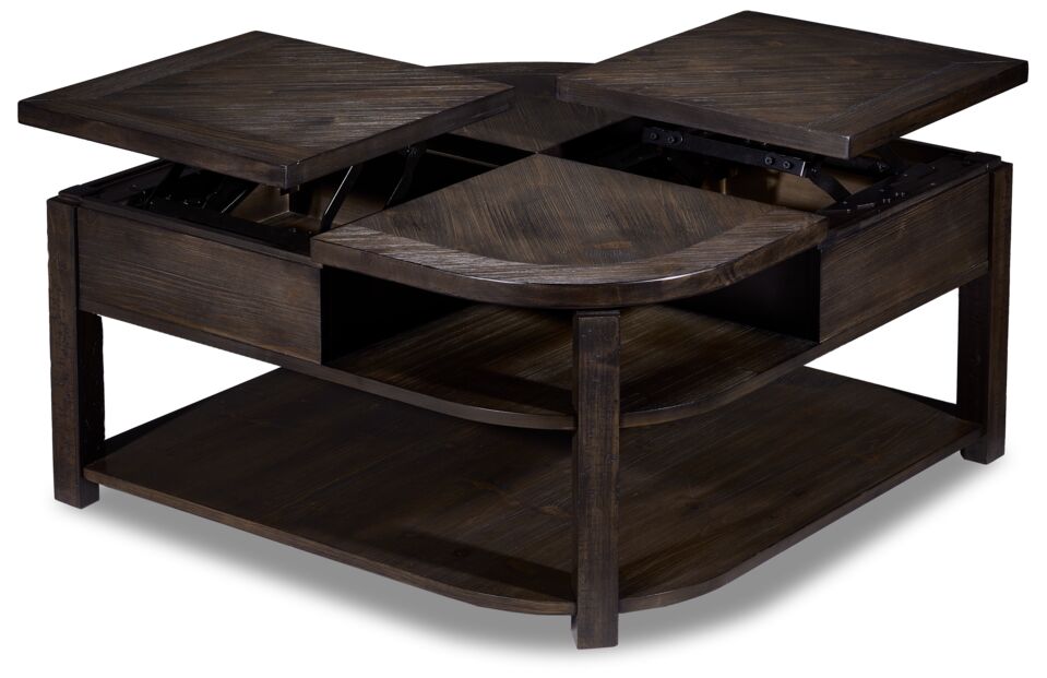 Diamond Lift-Top Coffee Table - Walnut