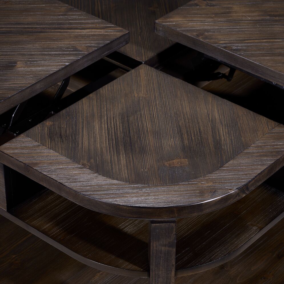 Diamond Lift-Top Coffee Table - Walnut