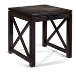 Diamond End Table - Walnut