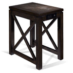 Diamond Side Table - Walnut