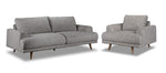Dianna 2 Pc. Living Room Package w/ Chair - Grey