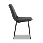 Drew Side Chair - Black, Bravo Portabella