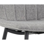 Drew Side Chair - Black, Light grey