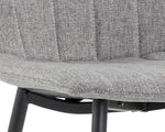 Drew Side Chair - Black, Light grey