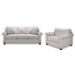 Duffield Sofa and Chair and a Half Set - Light Beige
