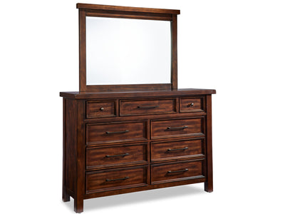 Eden 9 Drawer Dresser - Dark Brown