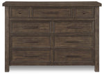 Eden 9 Drawer Dresser - Grey