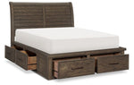 Eden 3-Piece Queen Storage Bed - Grey