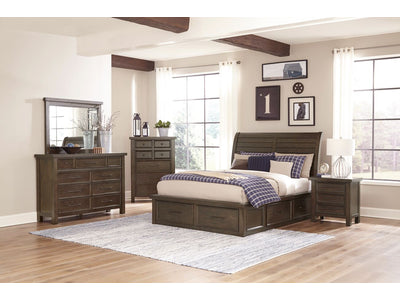 Eden 6-Piece King Storage Bedroom Package - Grey